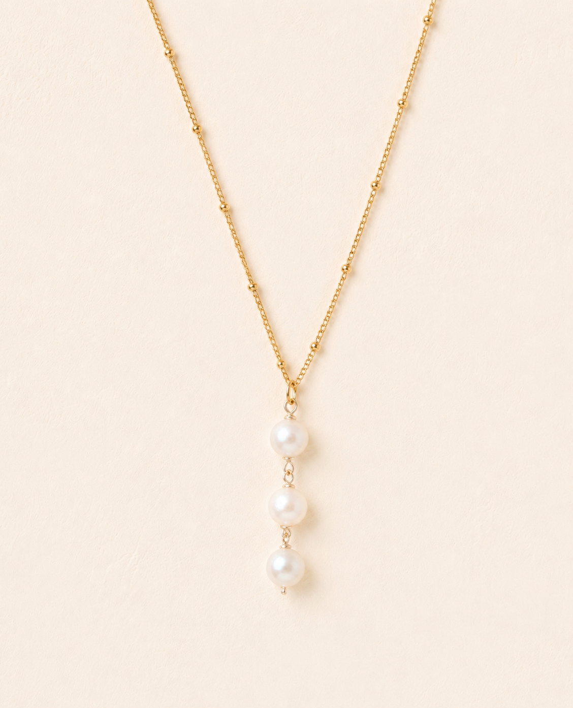 Three Pearl Necklace