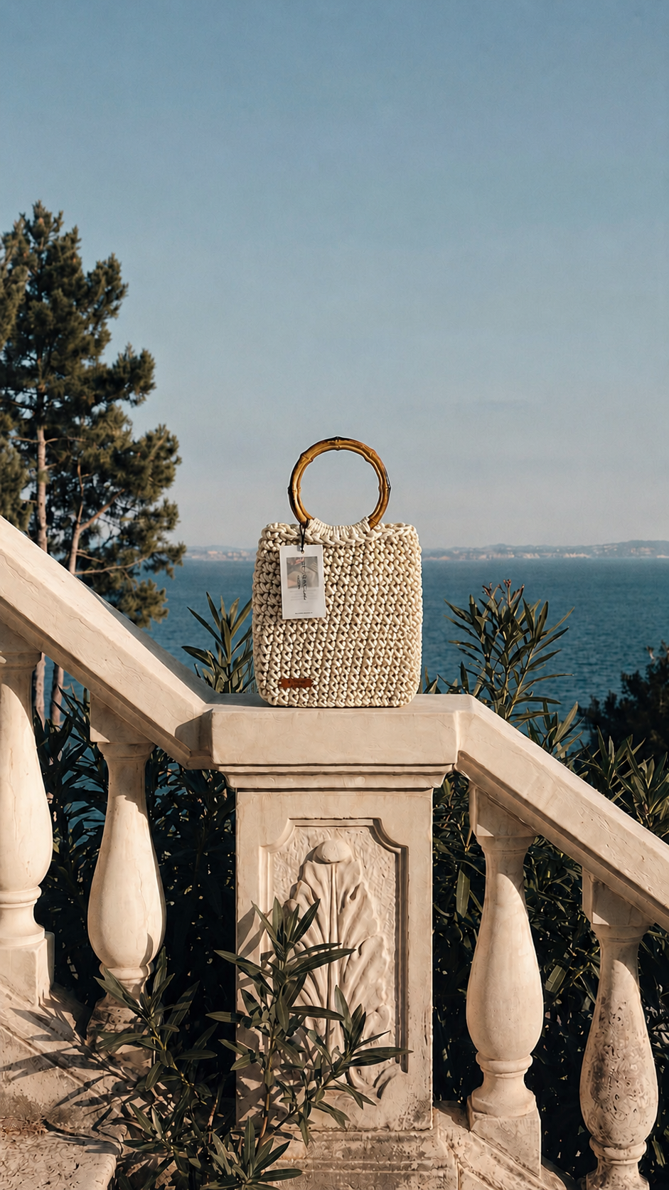 White Maison Large Handbag