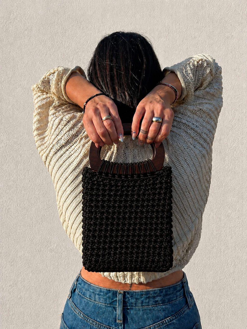 Total Black Maison Handbag