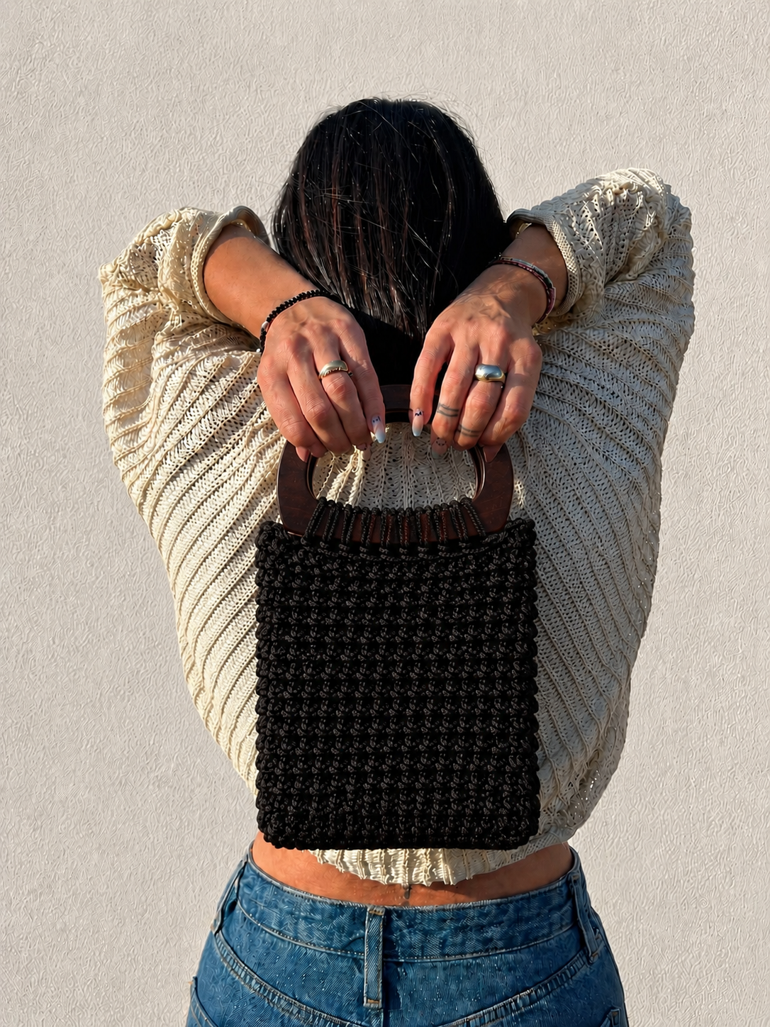 Total Black Maison Handbag