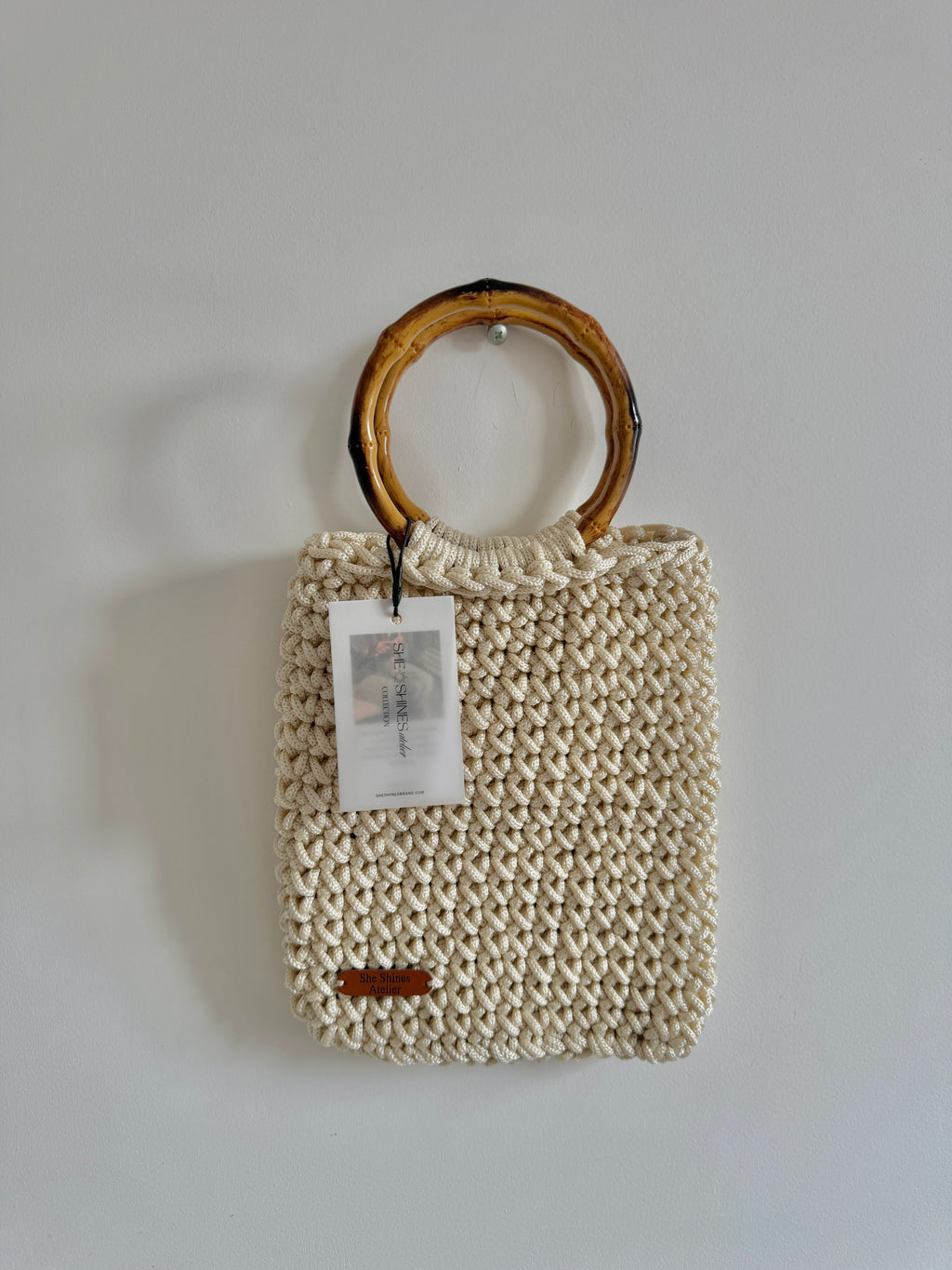 White Maison Large Handbag