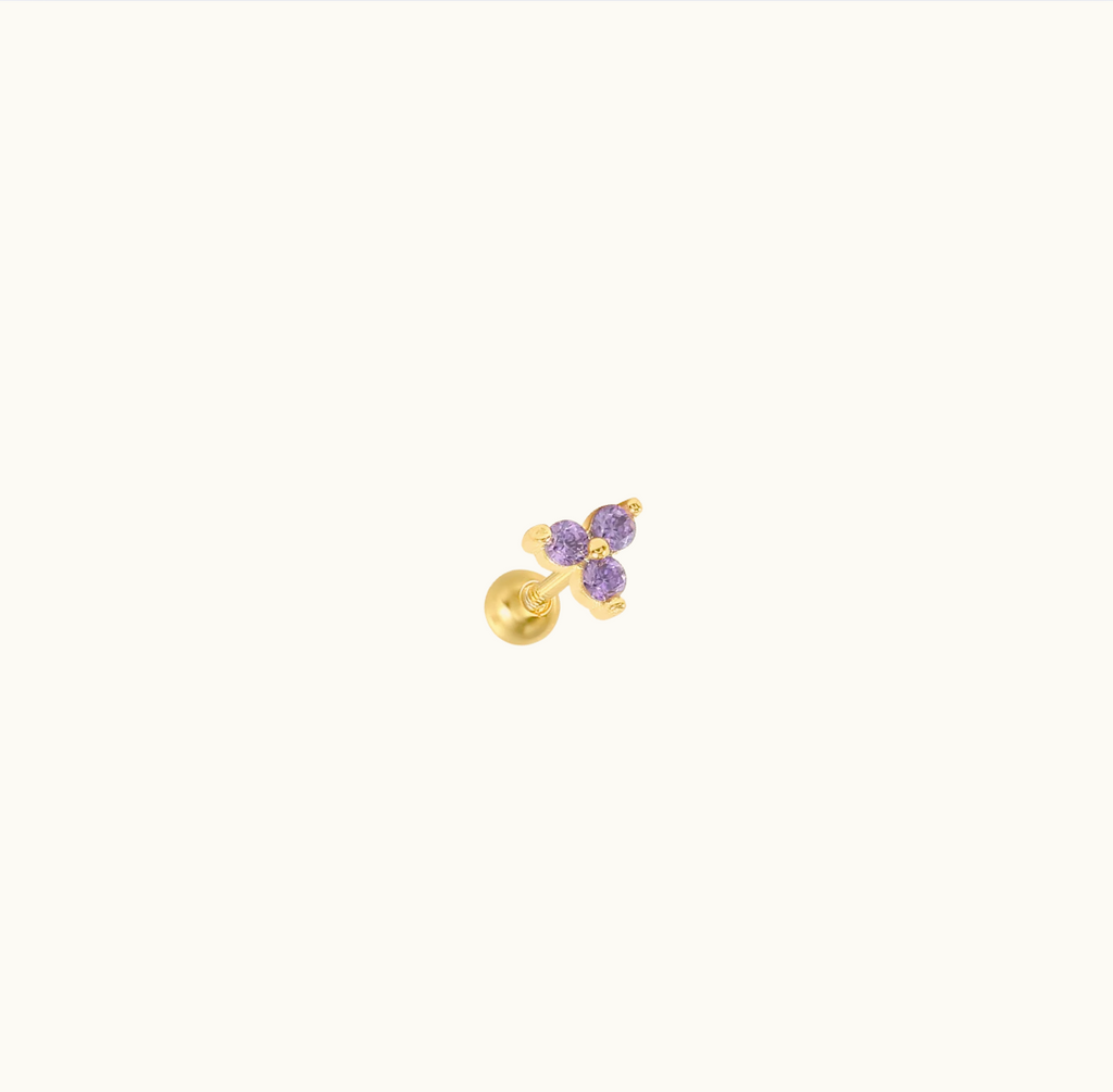 Gisèle Purple Zircon Cartilage Stud