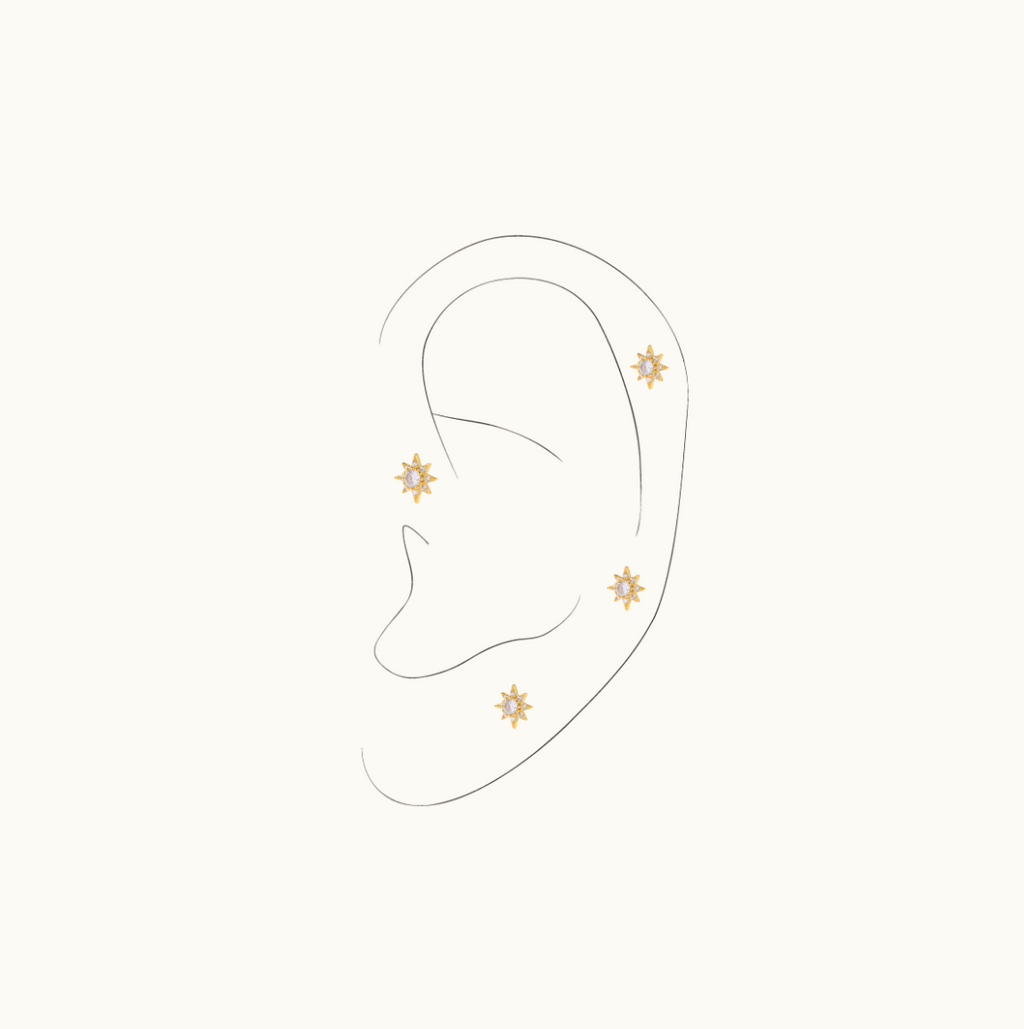 Starlight Clear Zircon Stud