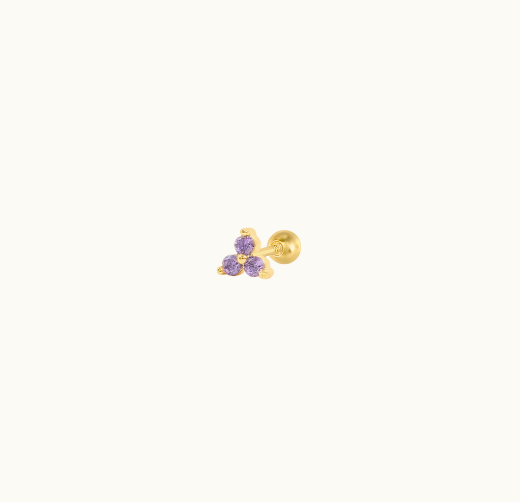 Gisèle Purple Zircon Cartilage Stud
