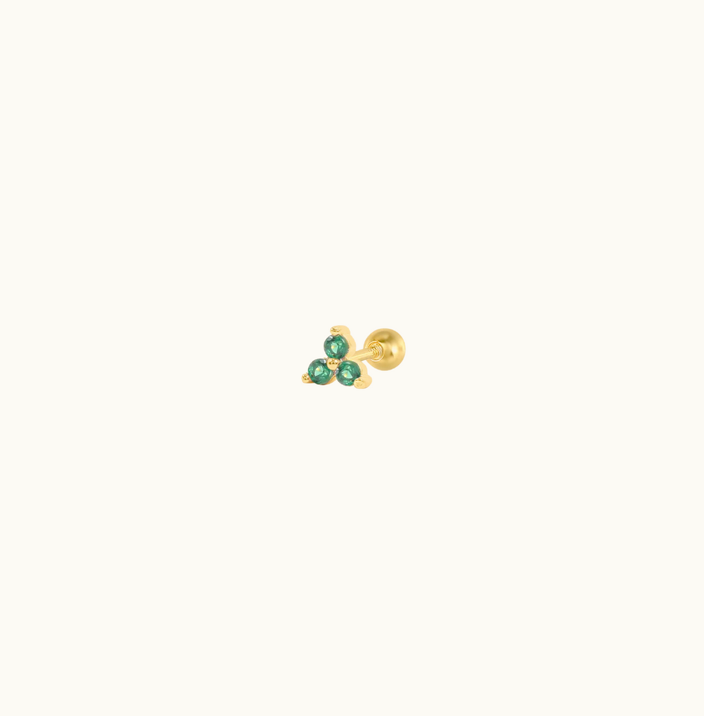 Gisèle Green Zircon Cartilage Stud