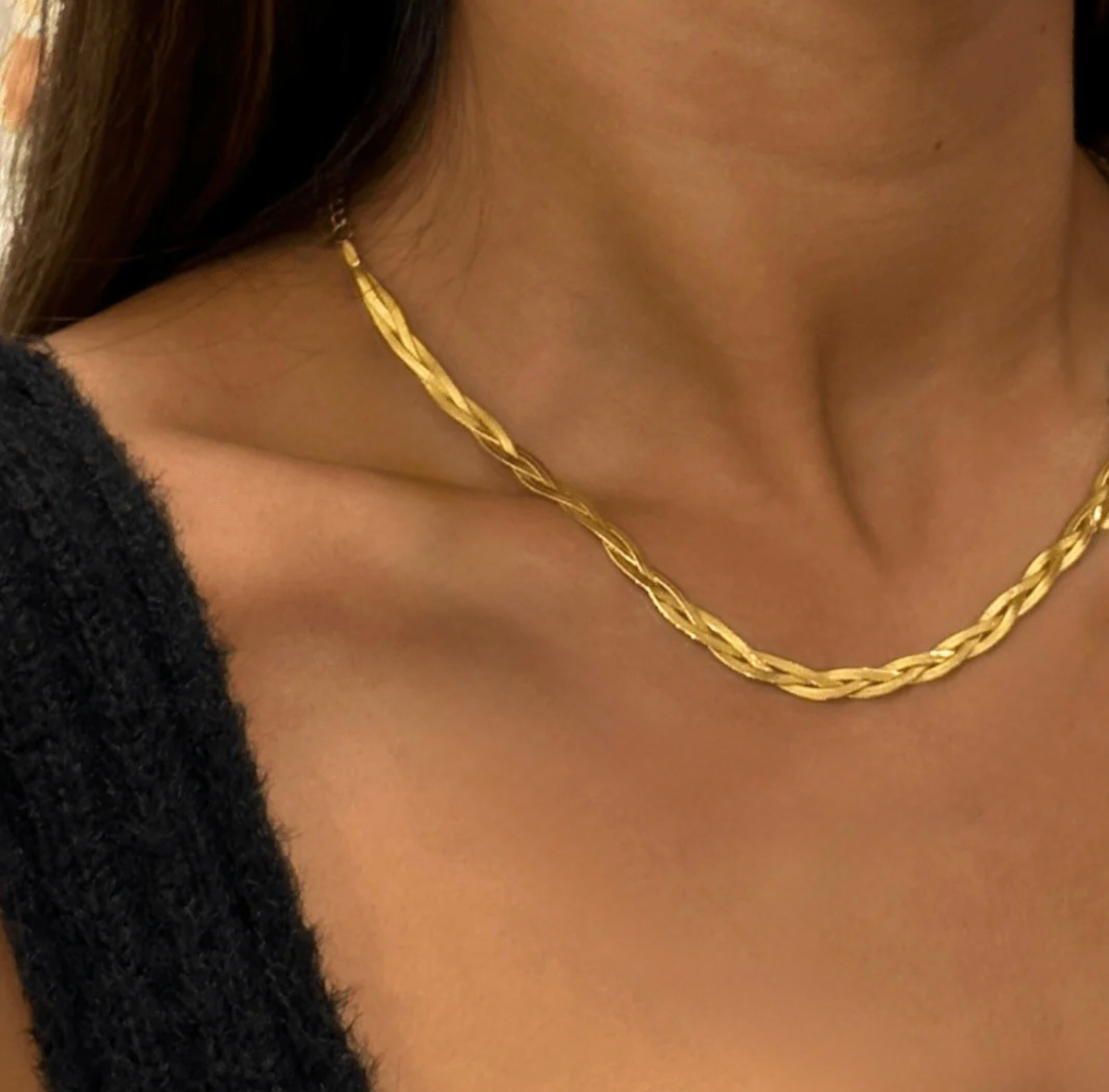 Braided Snake Chain Necklace