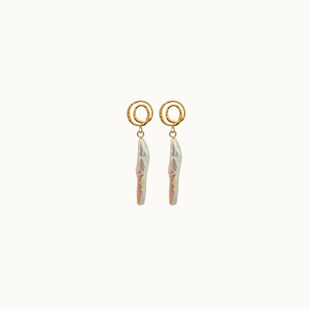 Solène Long Pearl Earrings