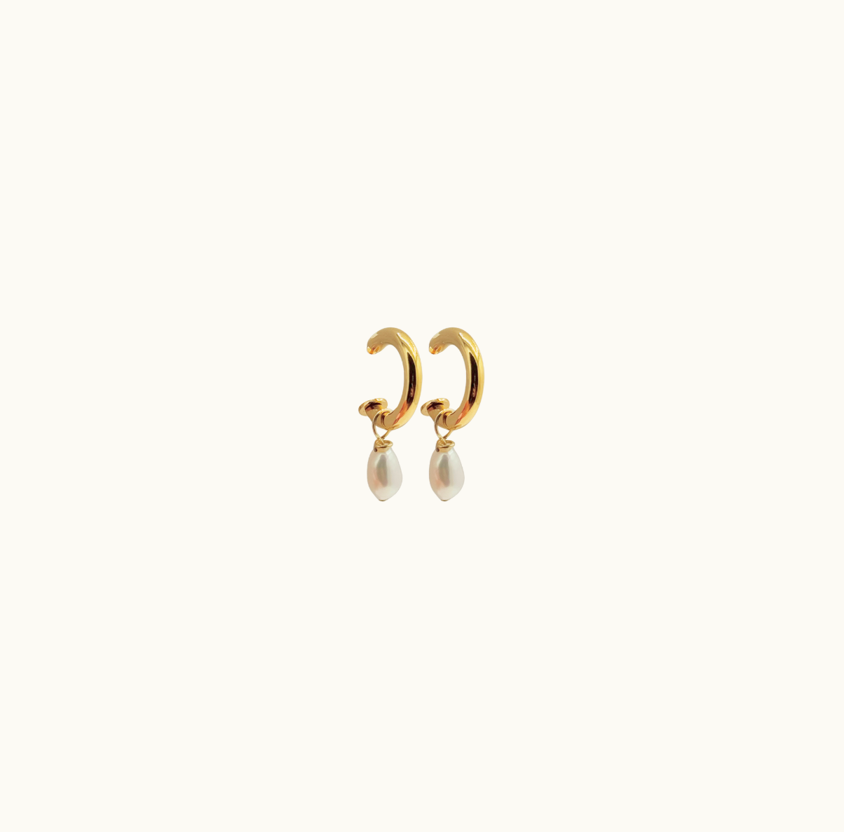 Luminara Pearl Hoops