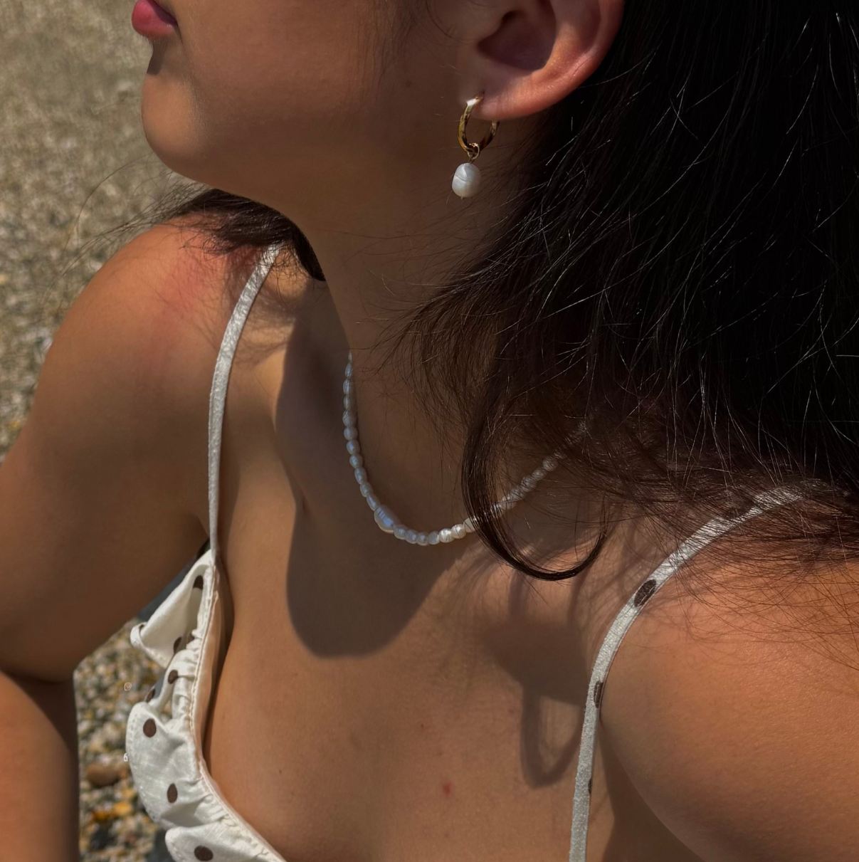 Isla Pearl Hoops