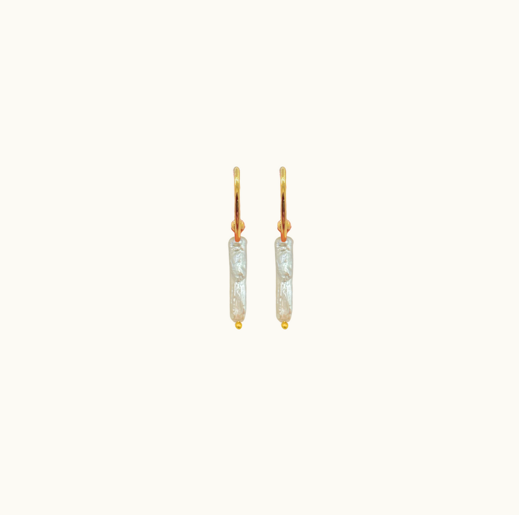 Maristella Long Pearl Earrings