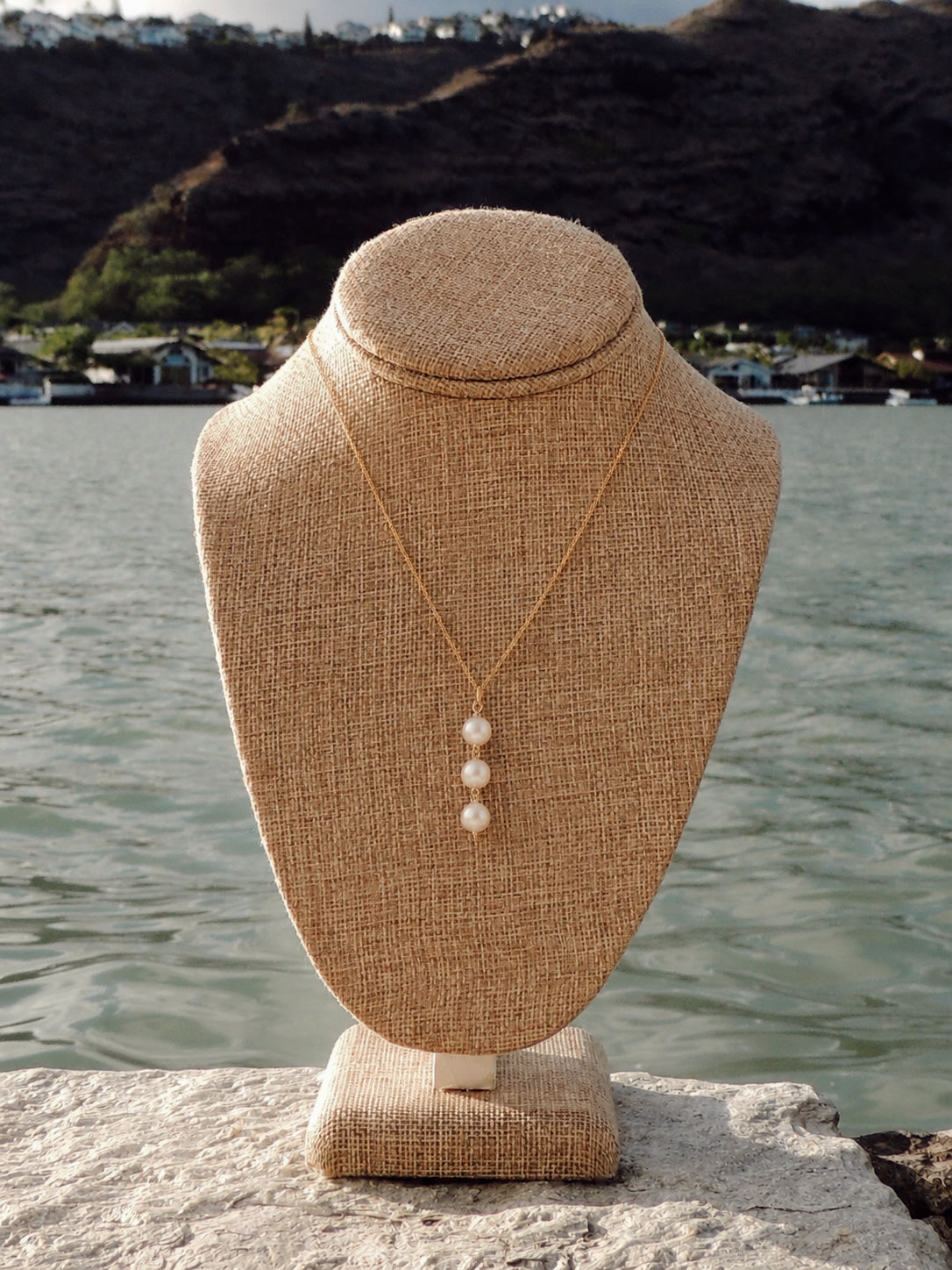 Three Pearl Necklace
